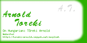 arnold toreki business card